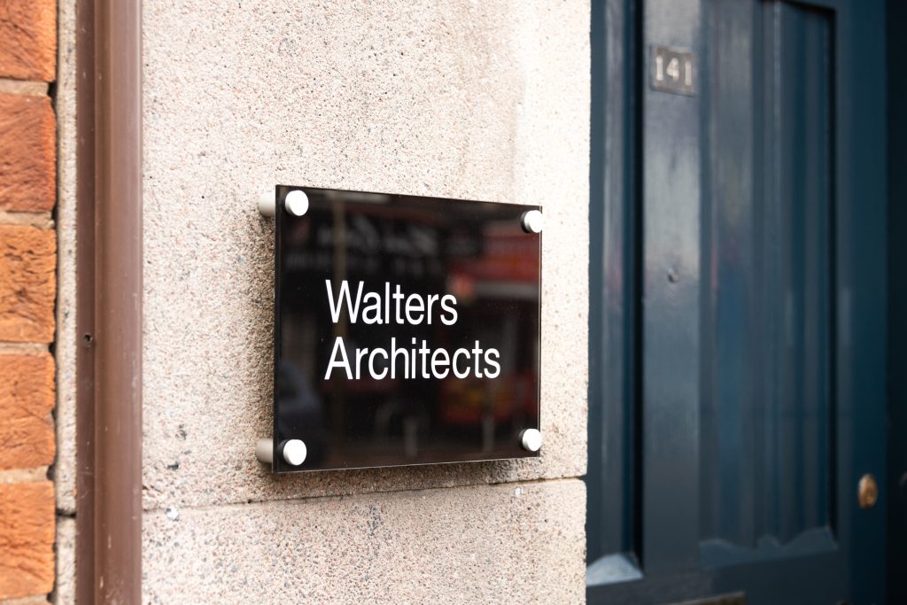 Walters Architects building sign