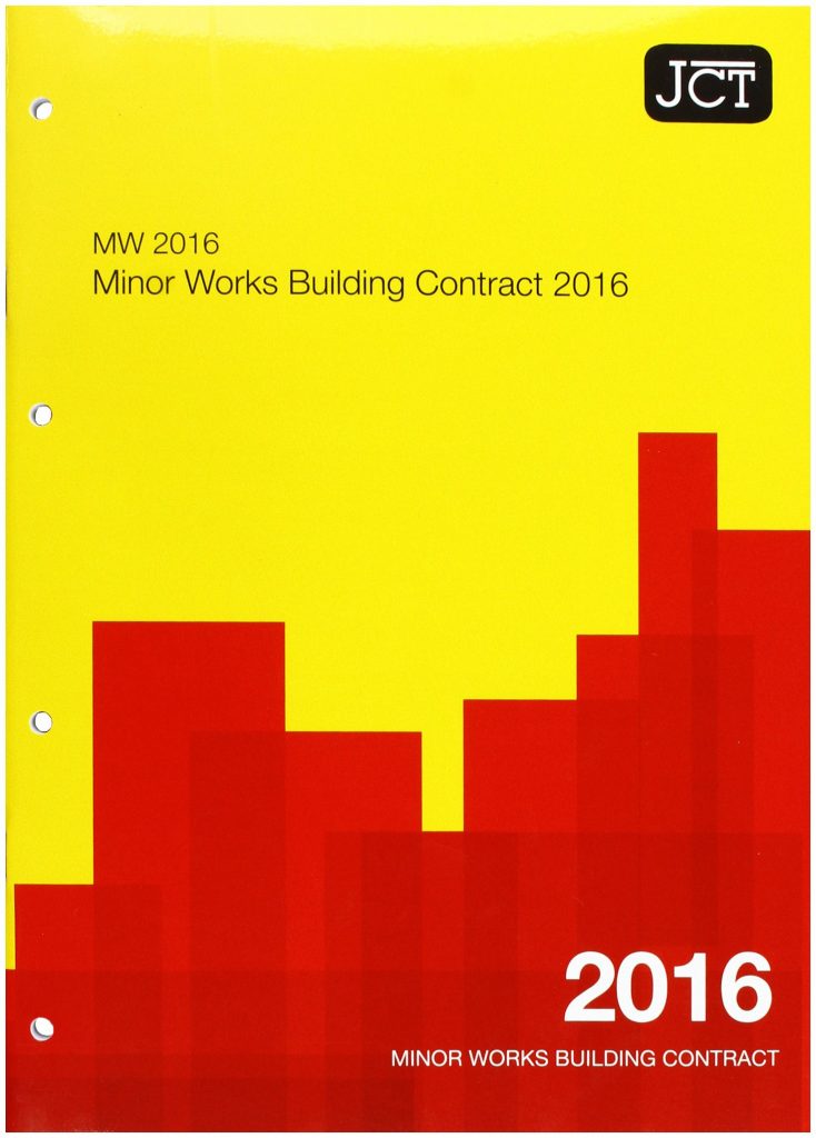 Minor Works Building Contract 2016 Book
