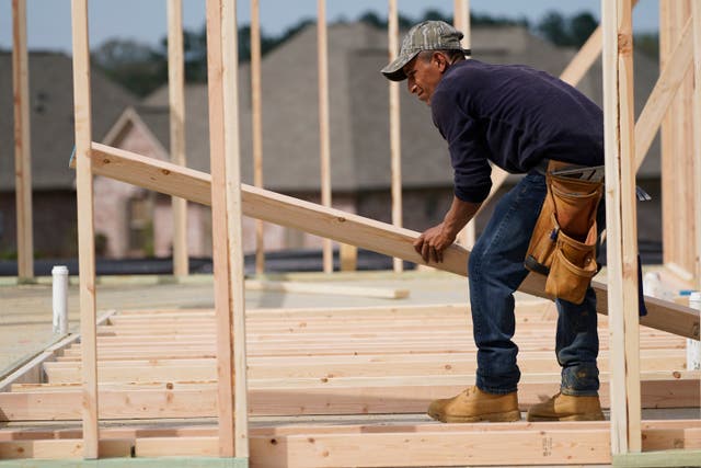 Man working on roofing project